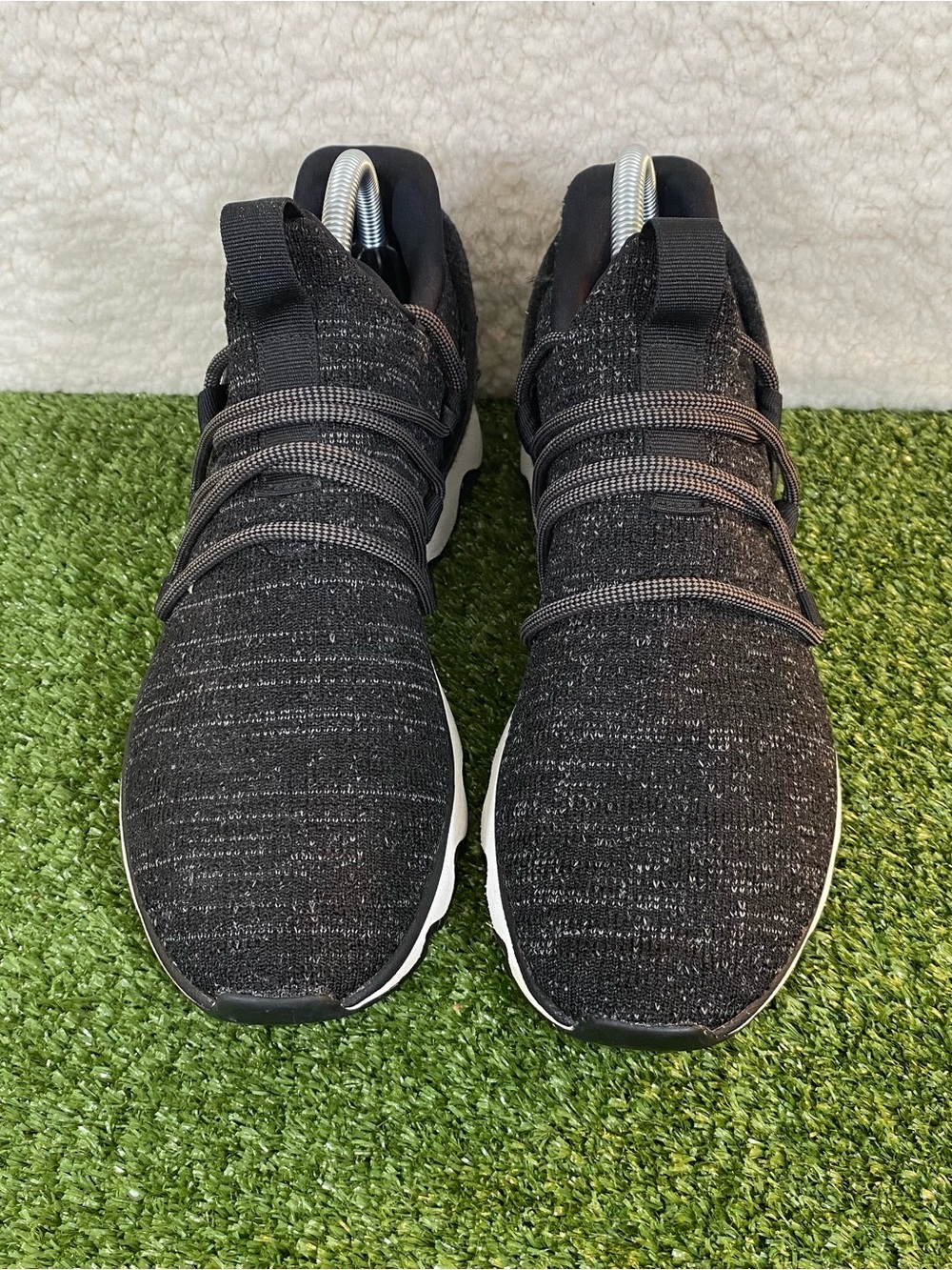 Sorel Kinetic Running Sneakers Womens 9.5 Lace Up Low Top Black Knit Mesh